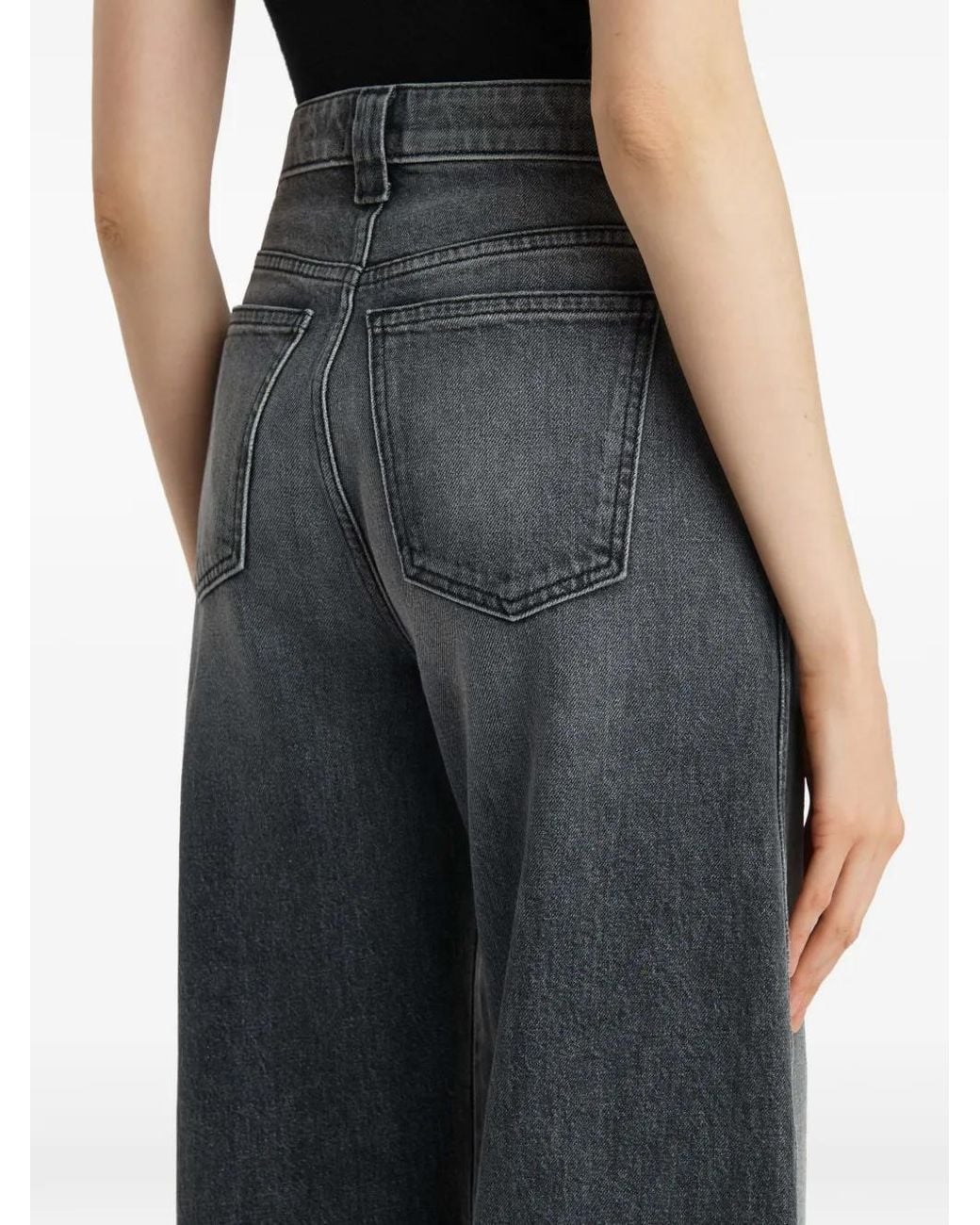 Khaite Gray Dane Stretch Jeans