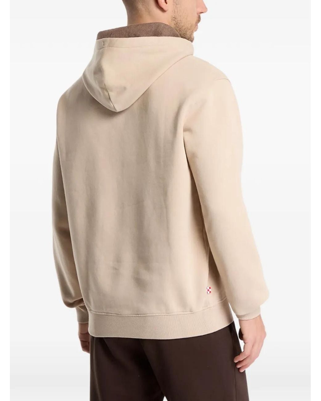 Mc2 Saint Barth Natural Logo-Patch Hoodie for men