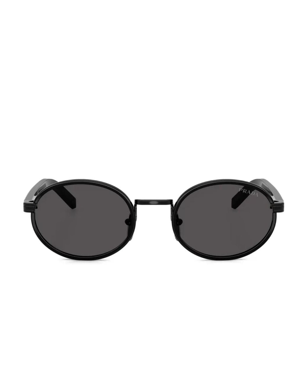 Prada Black Logo-Engraved Sunglasses