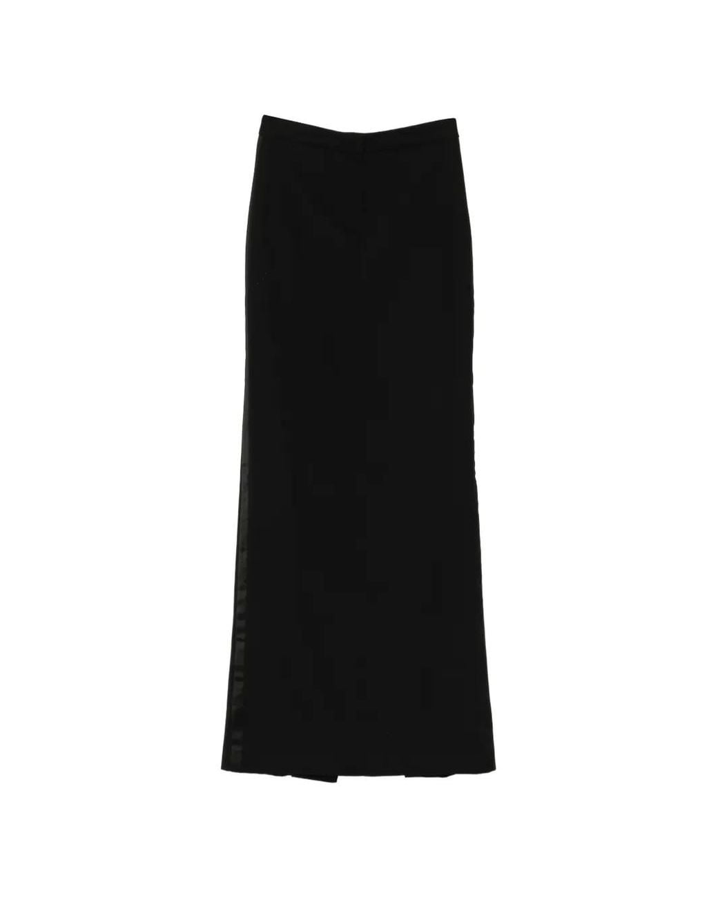 Kiki de Montparnasse Black Tuxedo Maxi Skirt