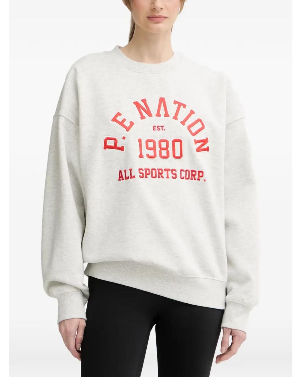 P.E Nation White Logo-Detail Sweatshirt