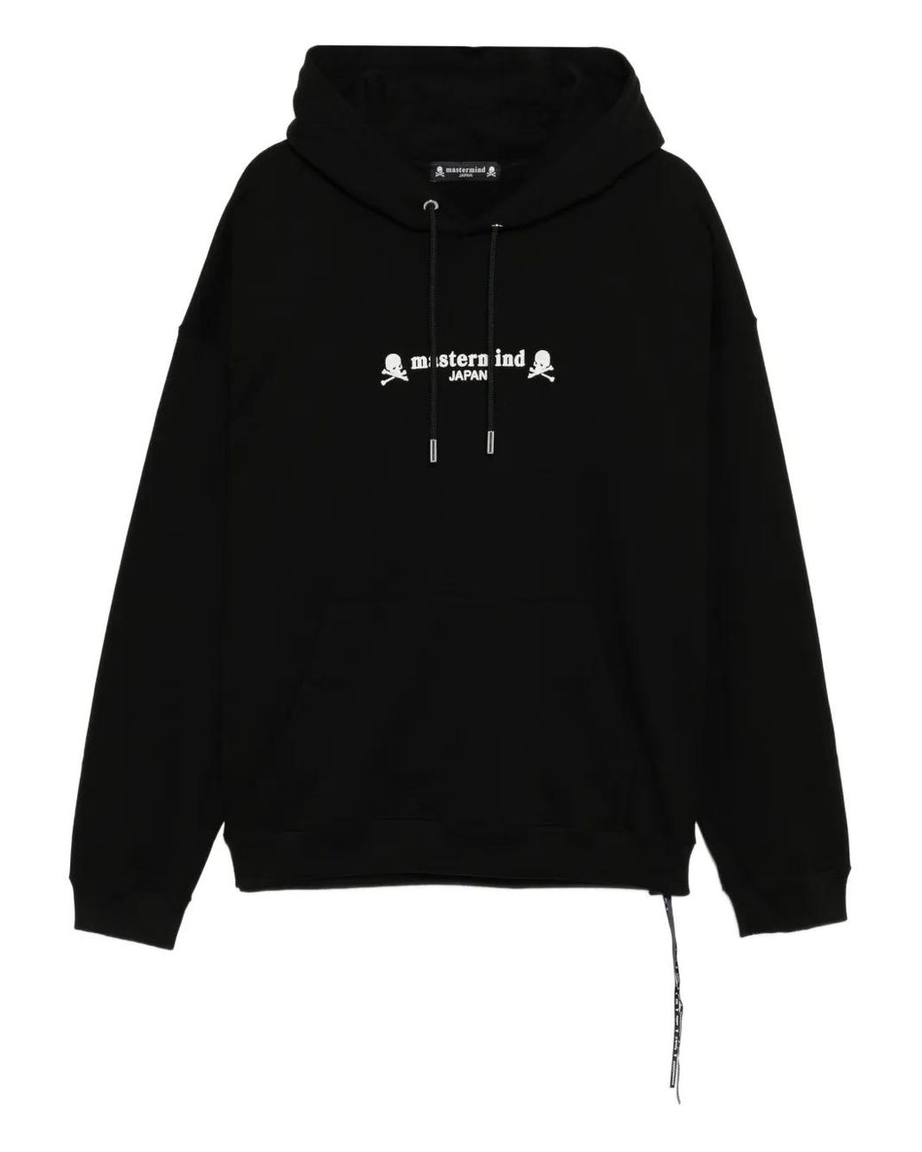 Mastermind Japan Black Logo-Embroidered Hoodie for men