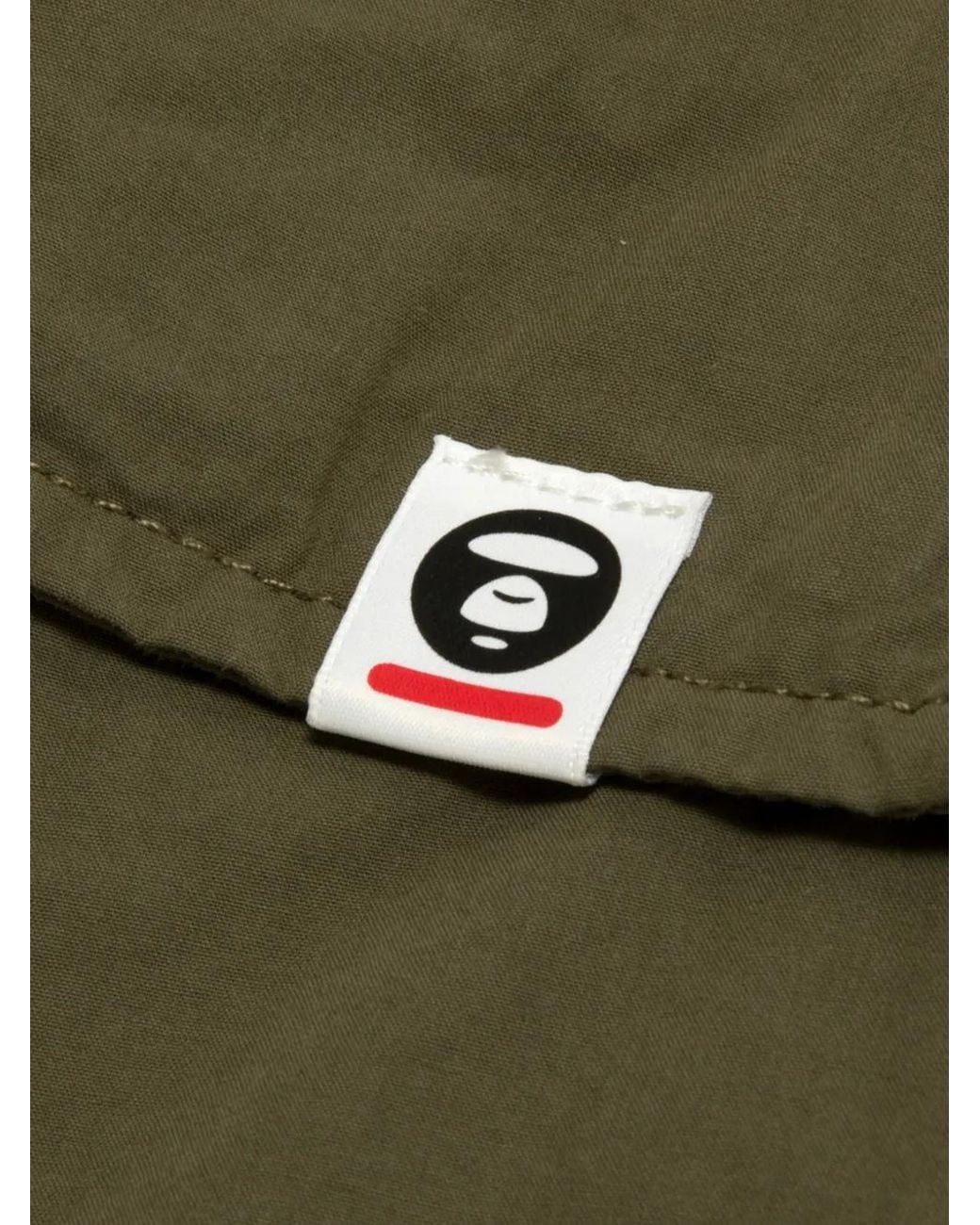 Aape By A Bathing Ape Green Cargo Shorts for men