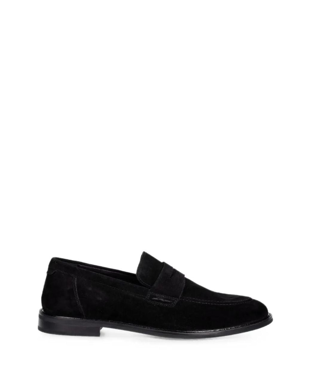 Gant Black Suede Penny Loafers for men