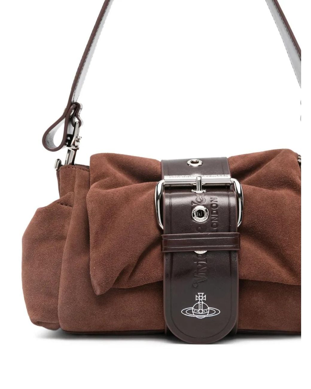 Vivienne Westwood Buckle Shoulder Bag in Brown | Lyst