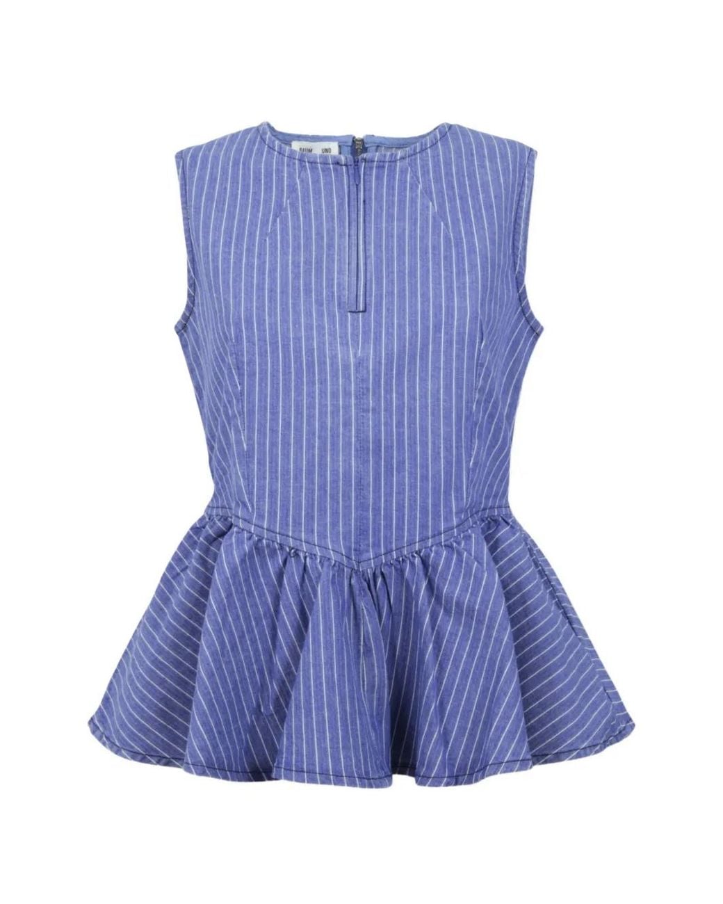 Baum und Pferdgarten Blue Blouse Péplum Merja À Fines Rayures