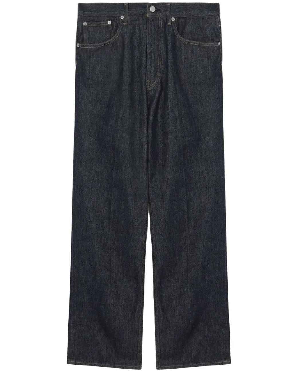 Auralee Blue Hard Twist Denim 5-Pocket Jeans for men