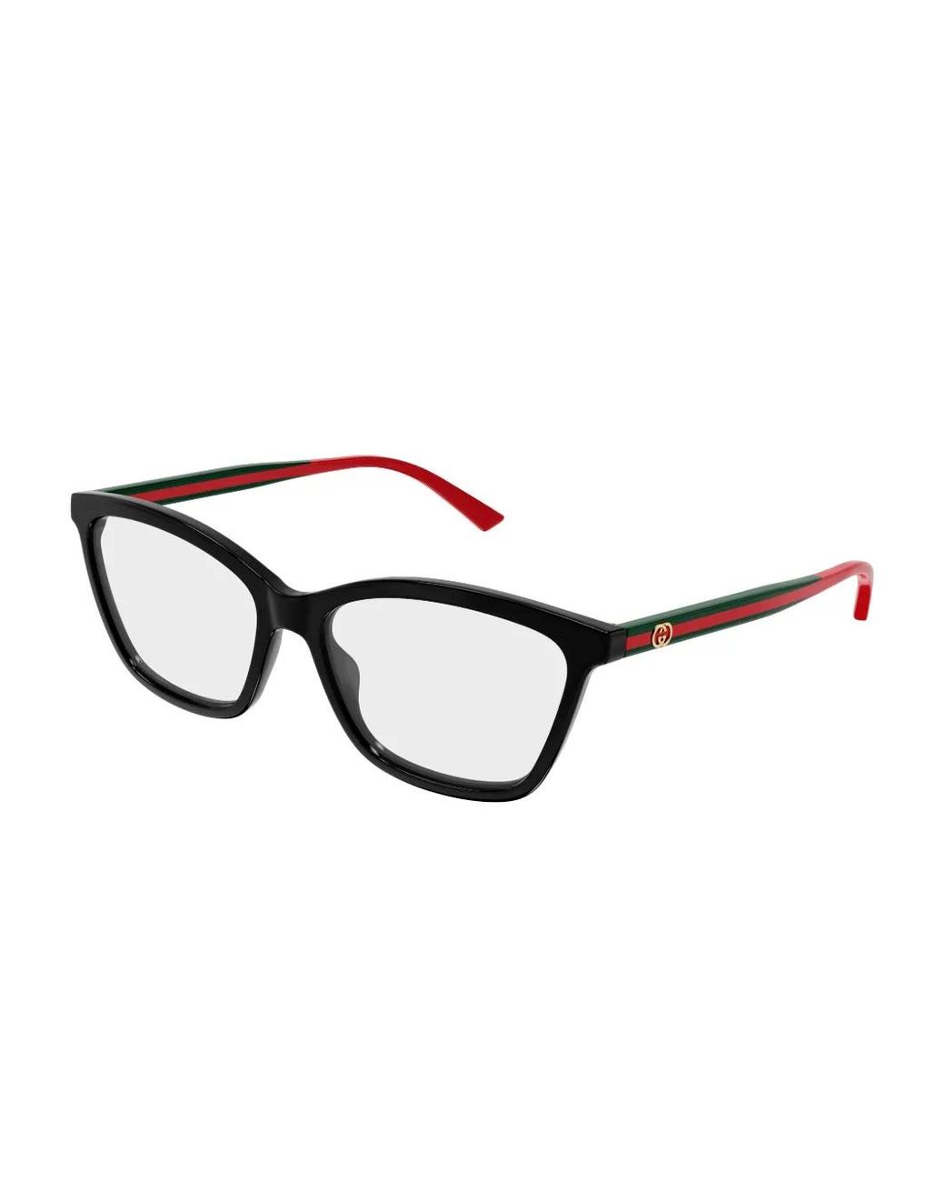Gucci Black Stripe Cat-Eye Glasses