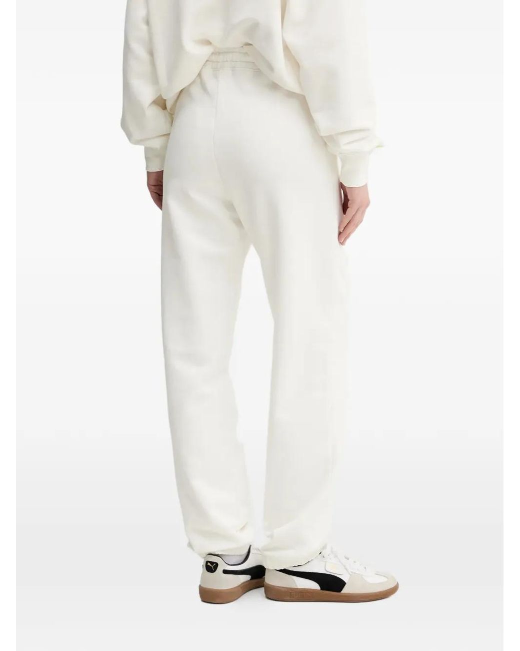 INBETWEENERS White Graphic-Embroidered Drawstring Track Pants