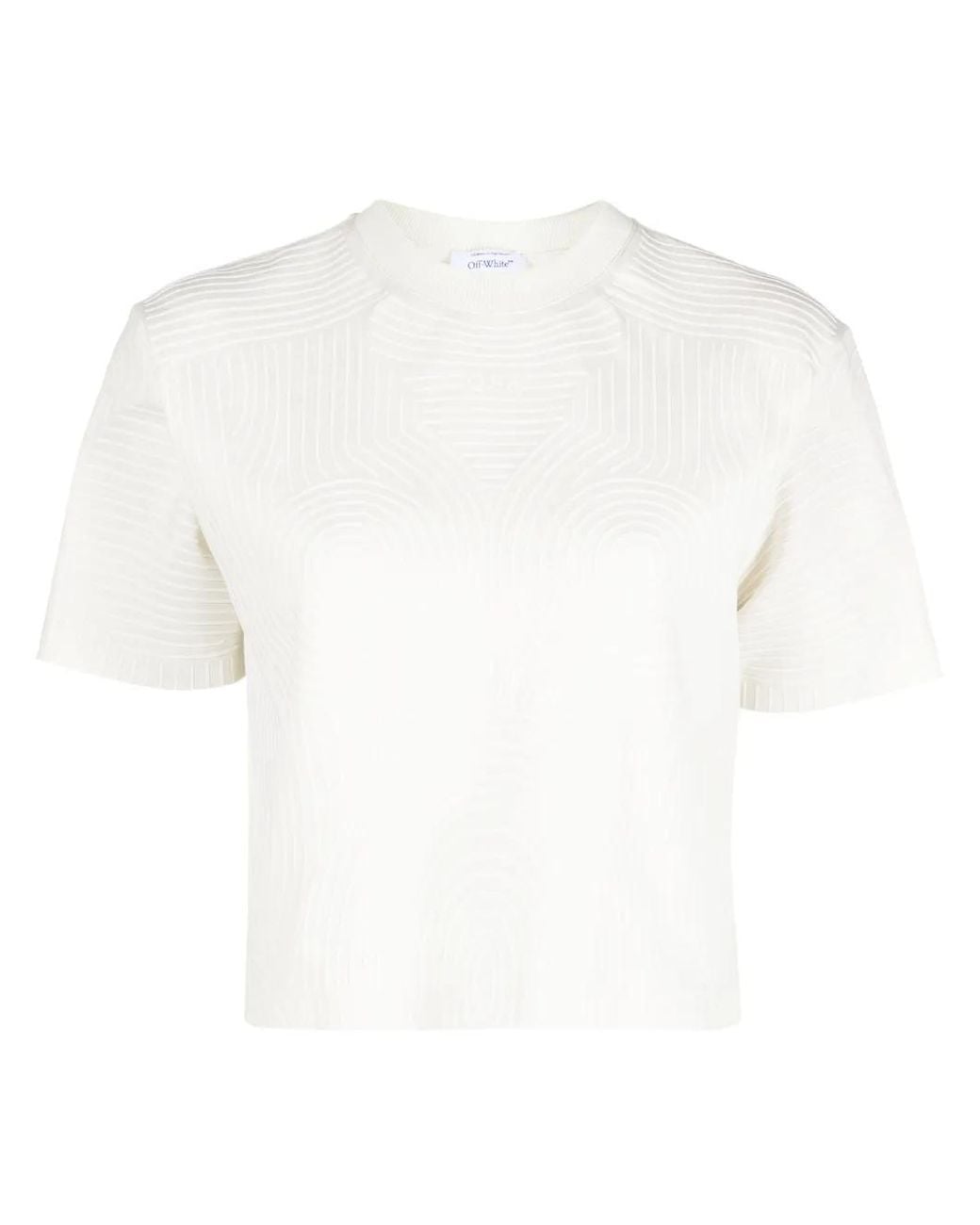 Off-White c/o Virgil Abloh White Printed Cotton T-Shirt