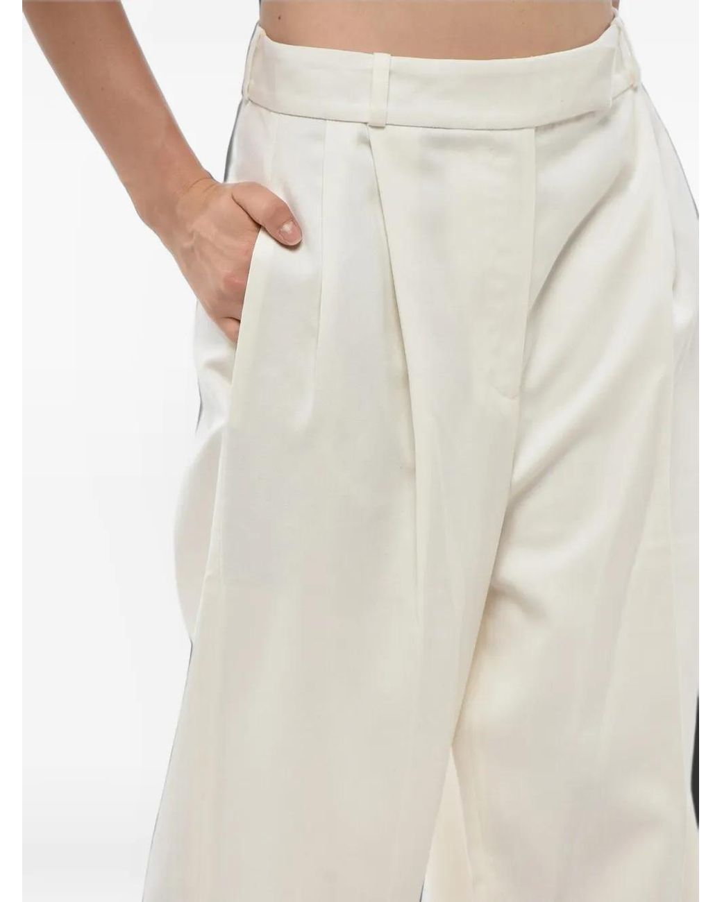 Pantalones con pinzas Rohe de color White