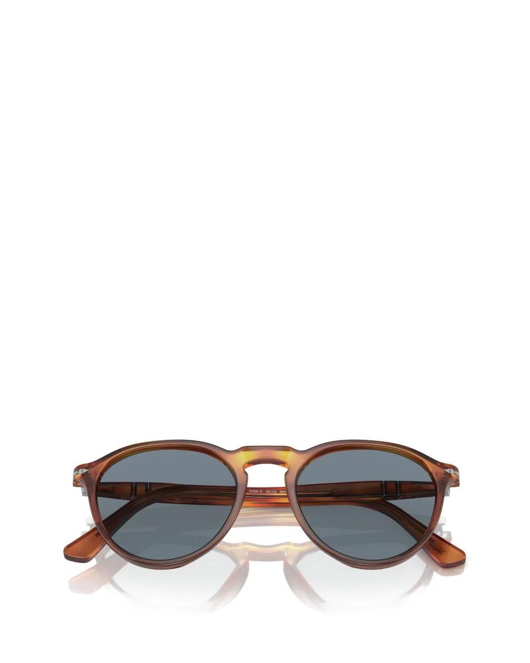 Persol Gray Round-Frame Sunglasses