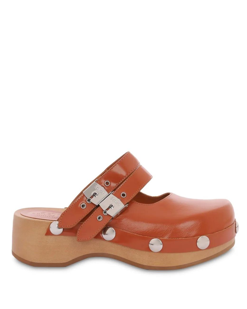Philosophy Di Lorenzo Serafini Brown Double Buckle Mules