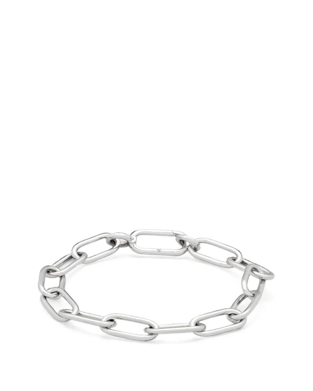 Tom Wood White Jax Chain-Link Bracelet