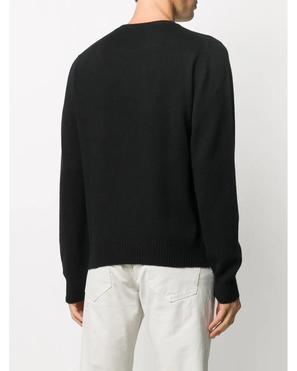 Barrie B Label Pullover Aus Kaschmir in Black für Herren