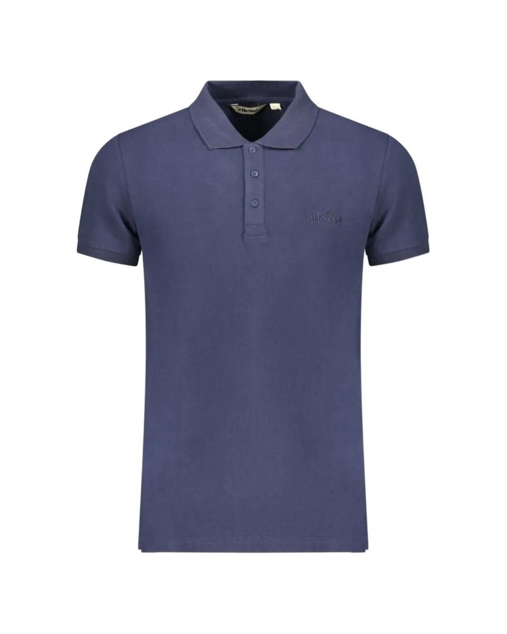 Ellesse Blue Logo-Embroidered Polo Shirt for men