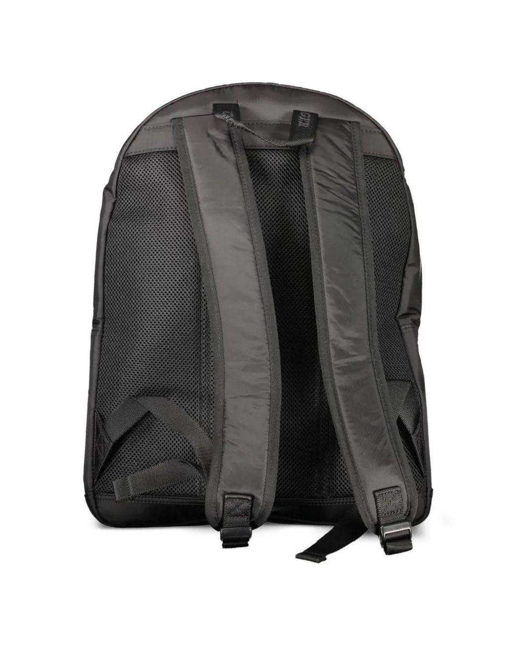 Tommy Hilfiger Black Logo-Patch Backpack for men