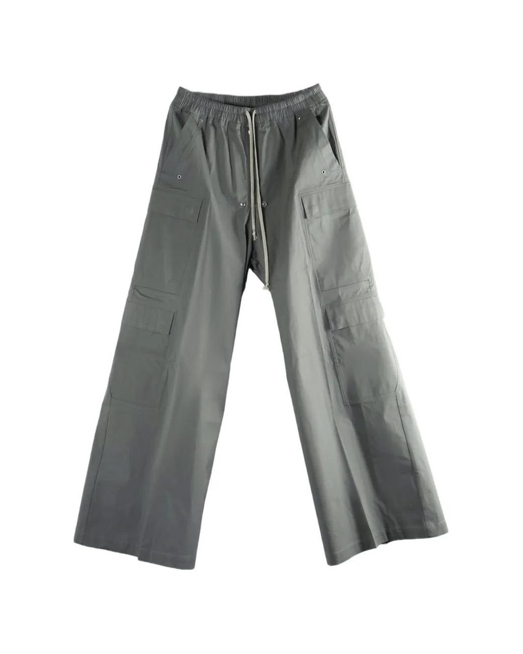 Rick Owens Gray Cargobelas Cargo-Pockets Trousers for men