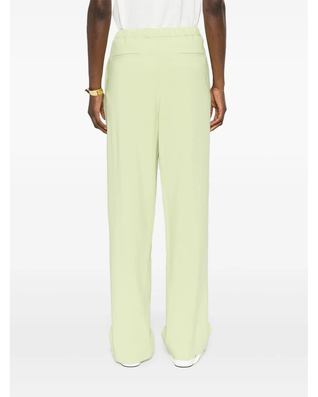 Fabiana Filippi Yellow Elasticated-Waistband Trousers