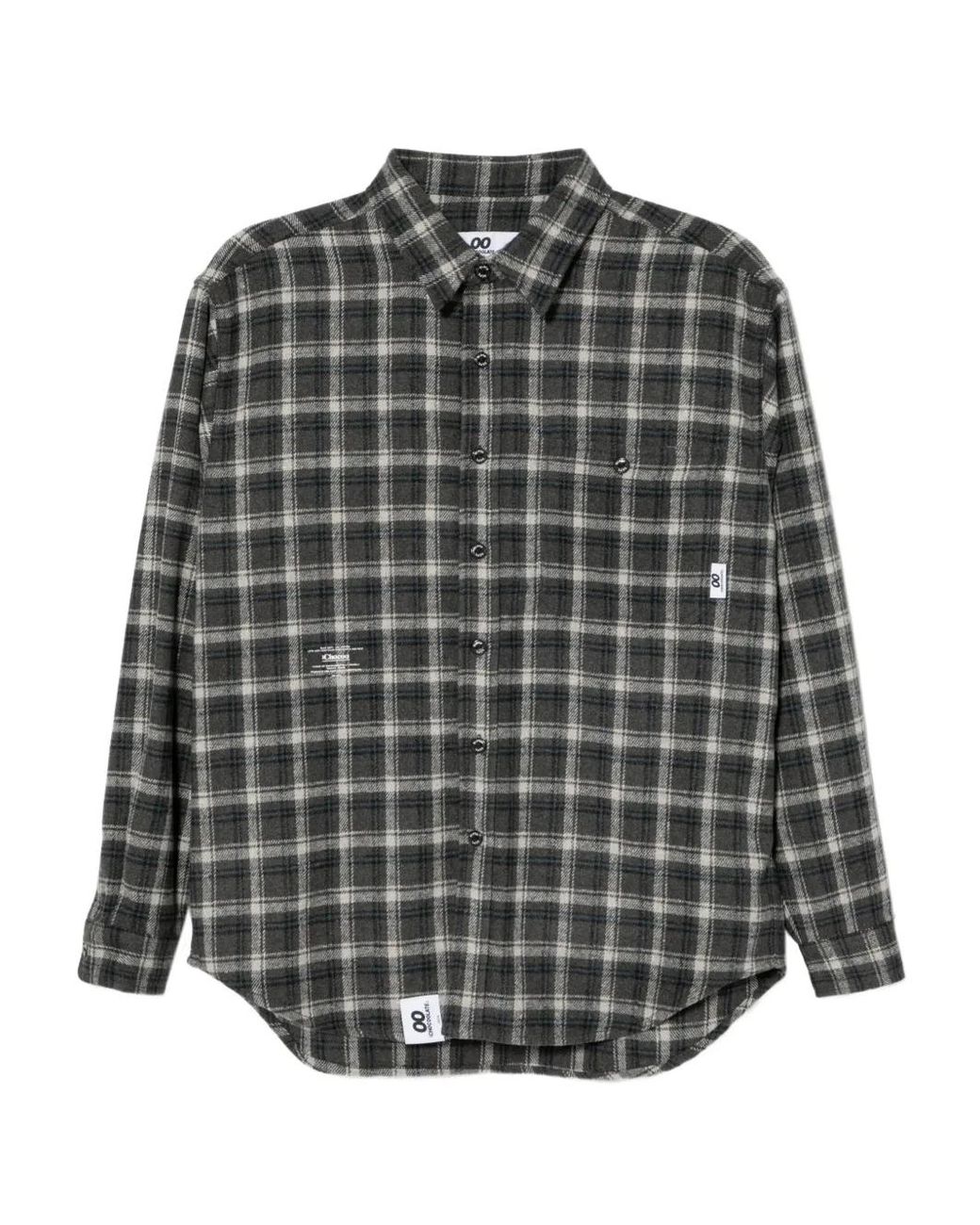 Chocoolate Gray Checked Shirt for men