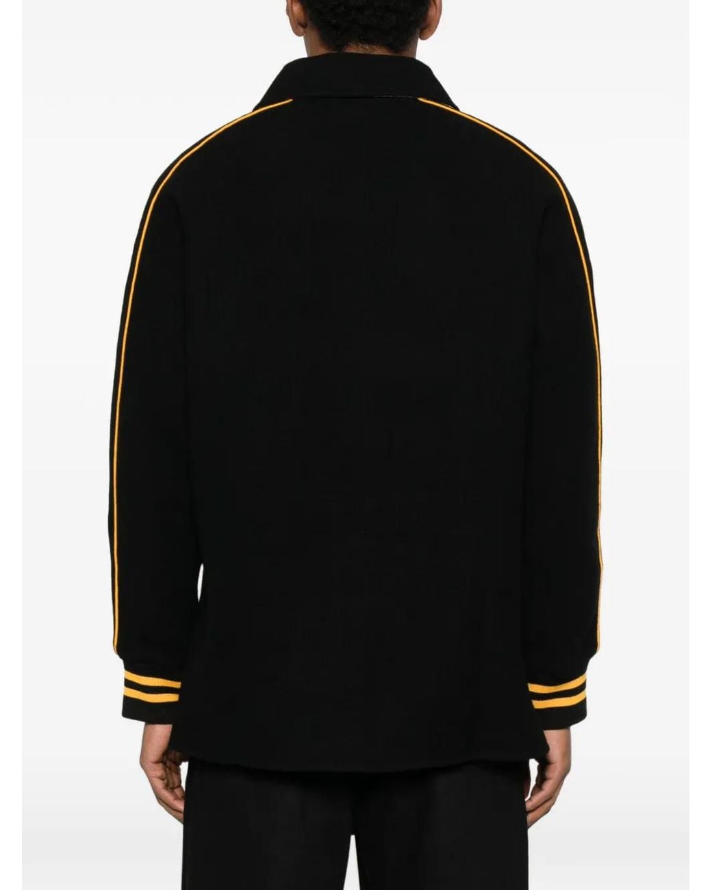 Bode Jack Met Geborduurde Streep in het Black voor heren