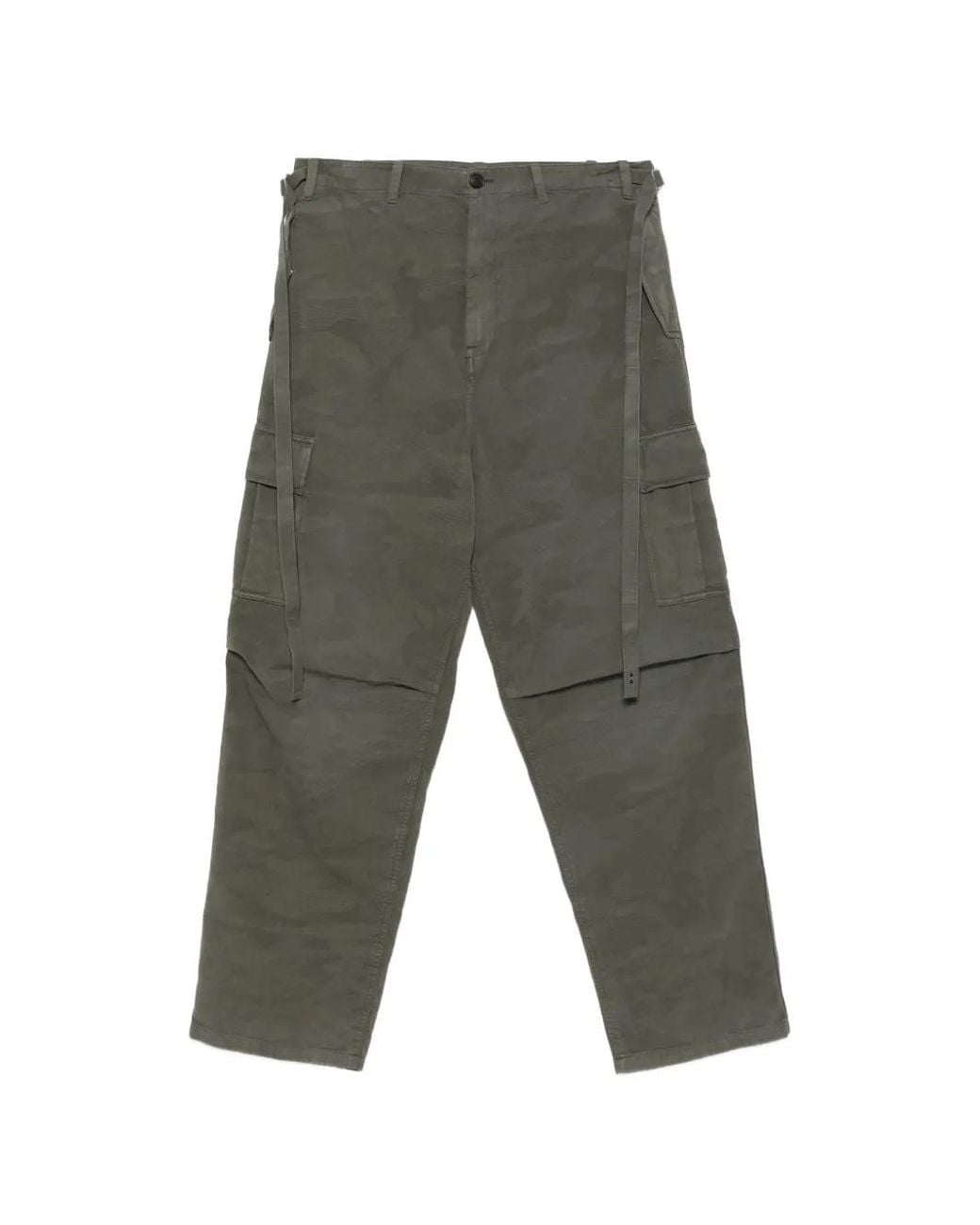Fendi Gray Regular-Fit Utility Trousers for men
