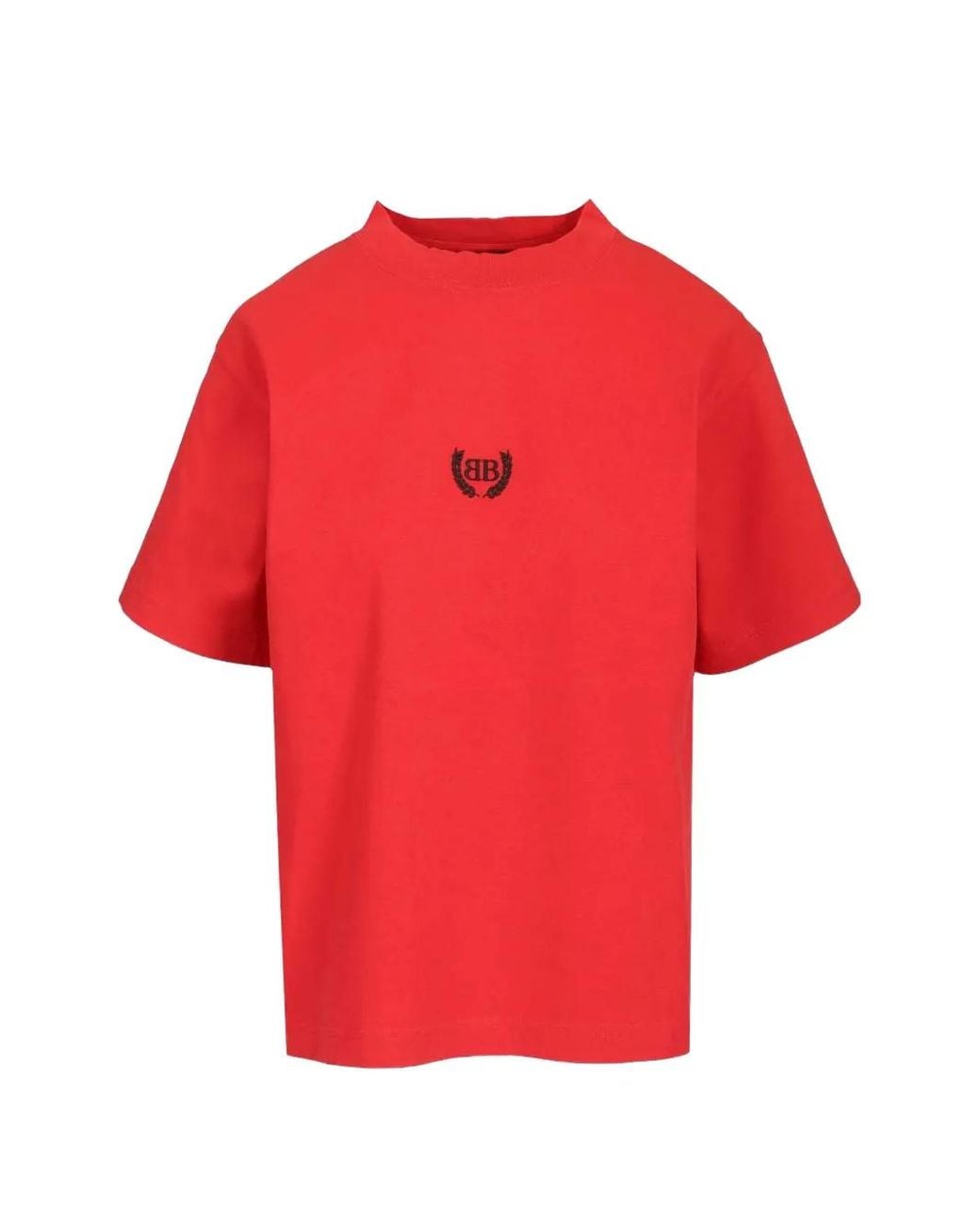 Balenciaga Red Laurel Classic Medium Fit T-Shirt