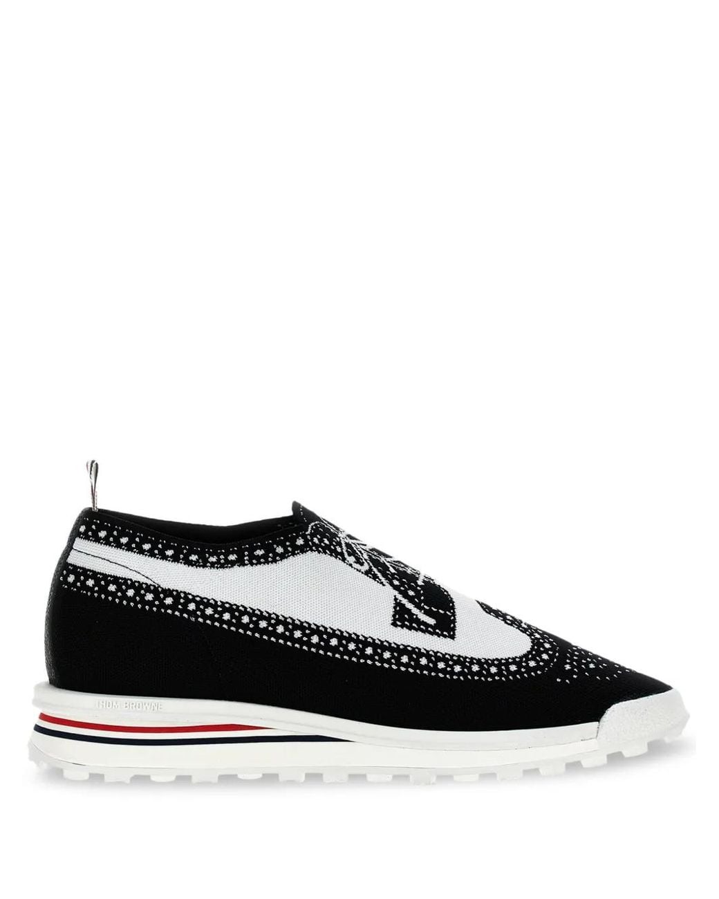 Thom Browne Black 'Longwing Brouge' Sneakers for men