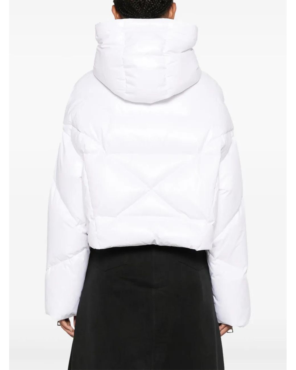 Khrisjoy White Puff Khris Cropped