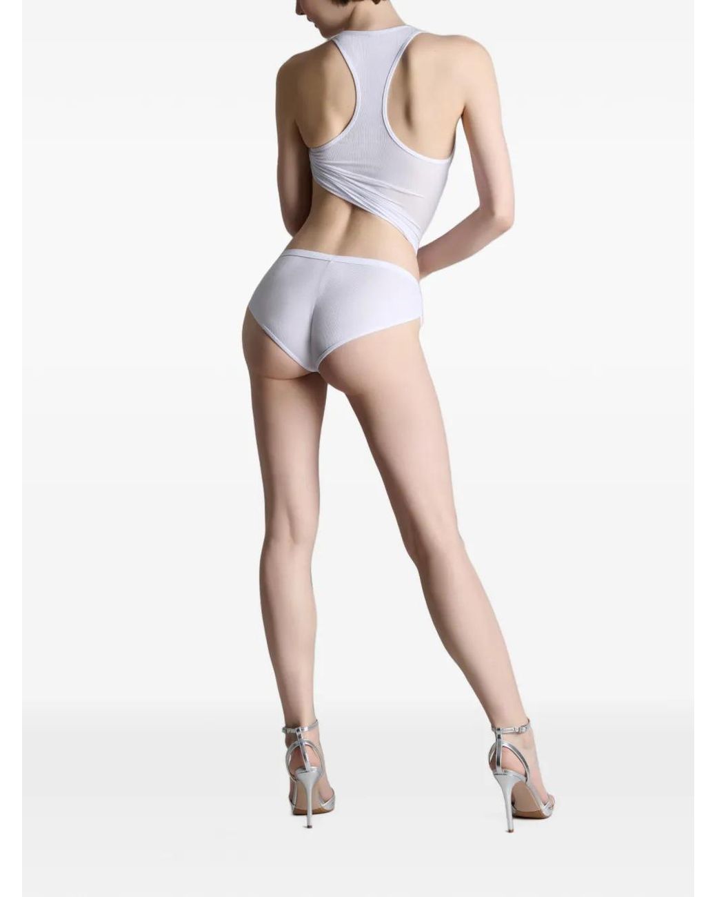 Maison Close White La Femme Amazone Mini Shorts