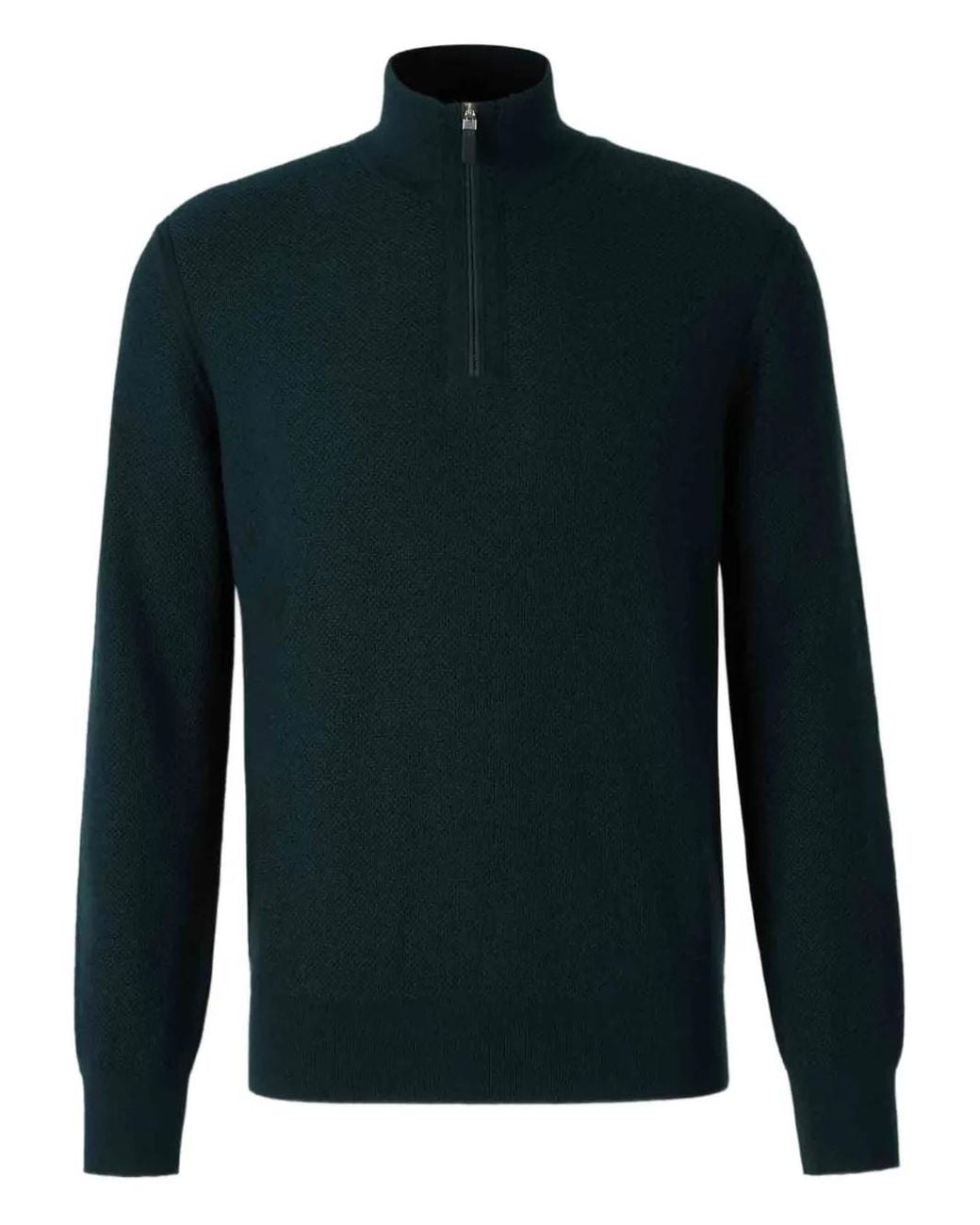 Zegna Green Merino-Wool Sweatshirt for men