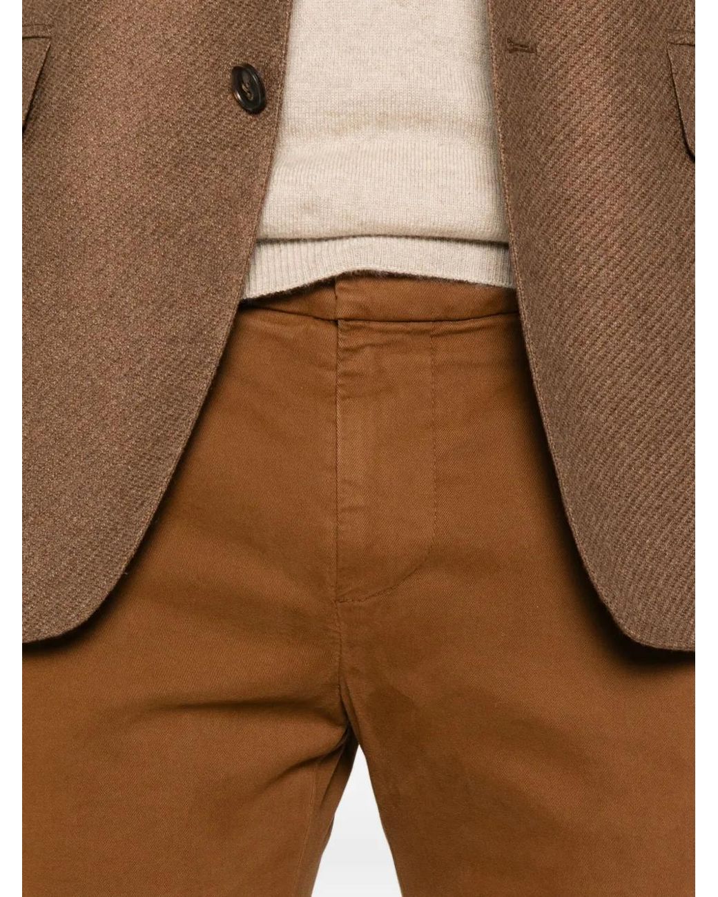 Dondup Twill Broek in het Brown voor heren