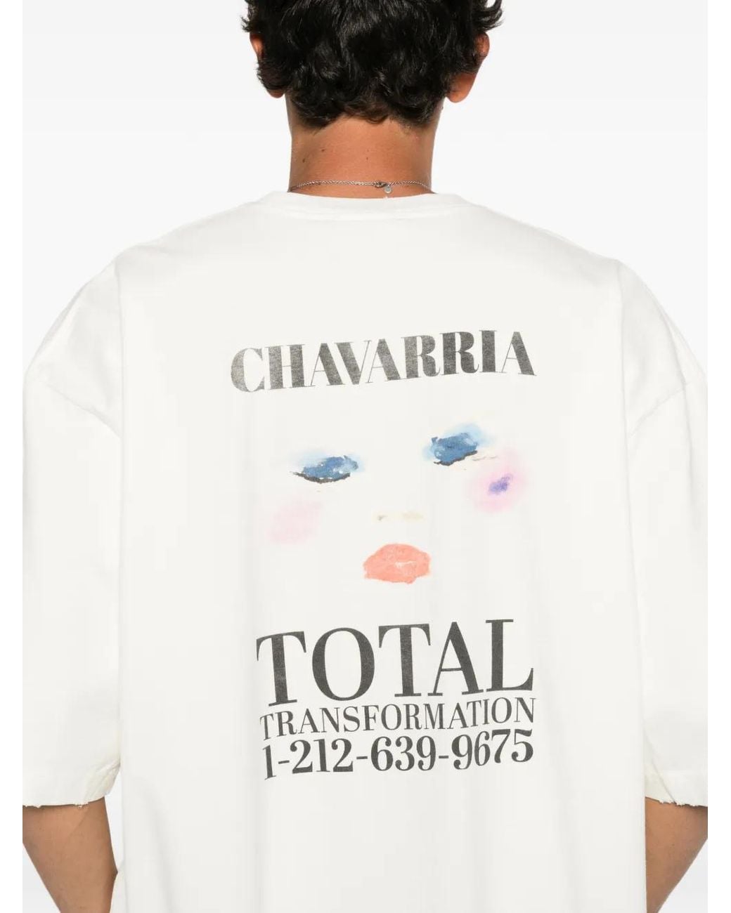 Willy Chavarria Red Total Transformation Buffalo Graphic-Print T-Shirt for men