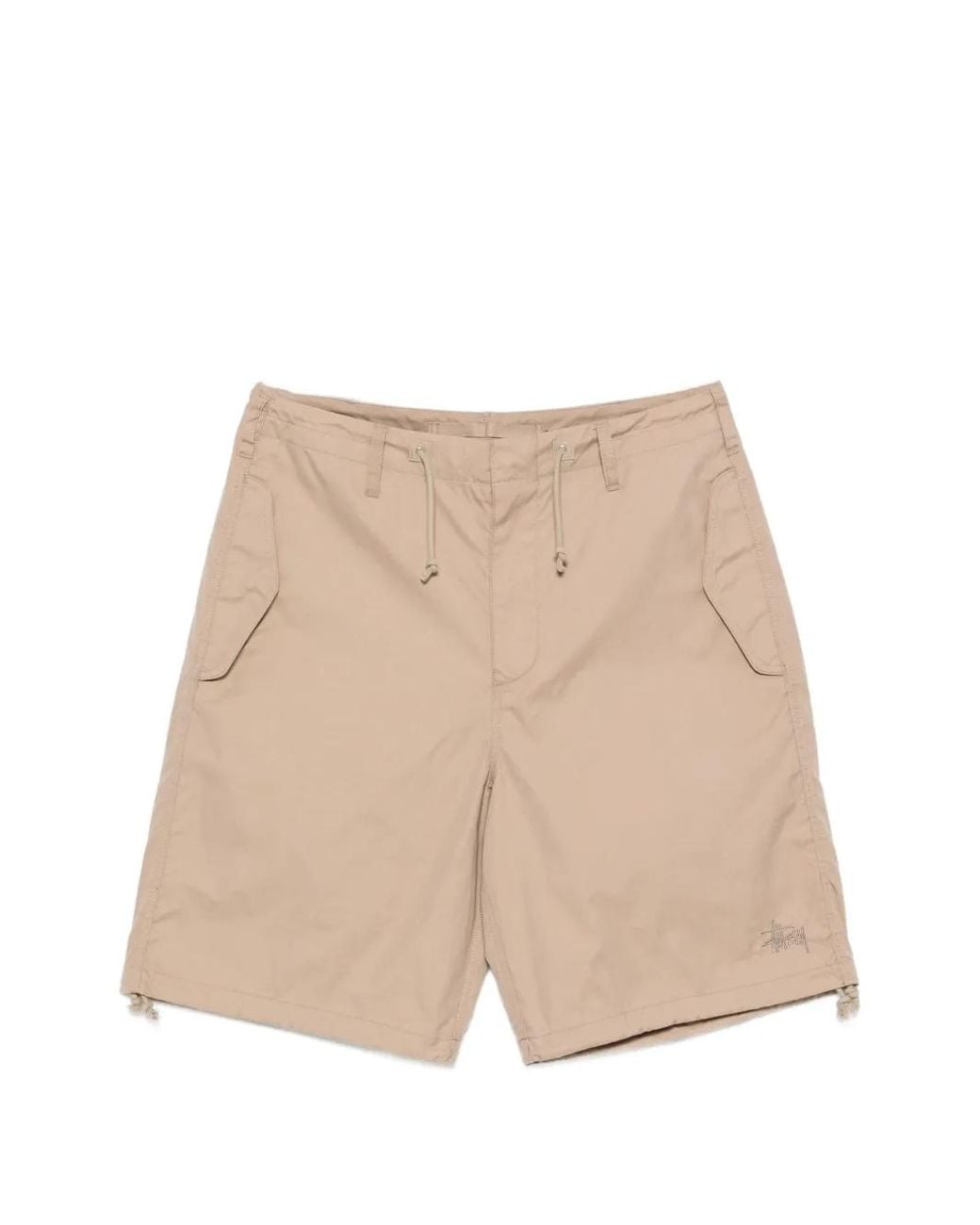 Stussy Natural Drawstring-Waist Shorts for men