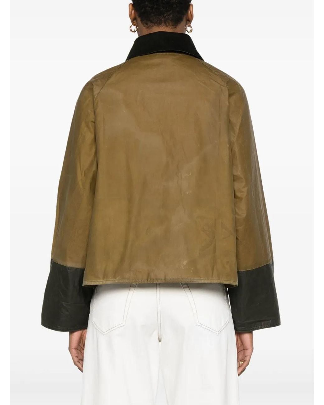 Barbour Green Alma Colourblock Corduroy Jacket