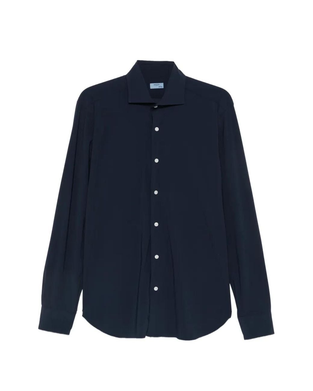 Barba Napoli Blue Long-Sleeve Button-Down Shirt for men