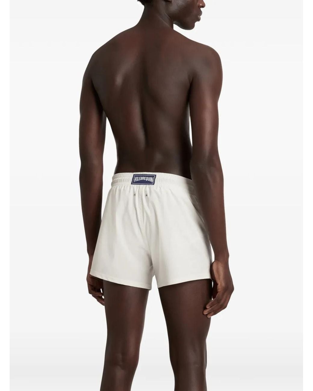 Vilebrequin White Drawstring Elasticated Swim Shorts for men