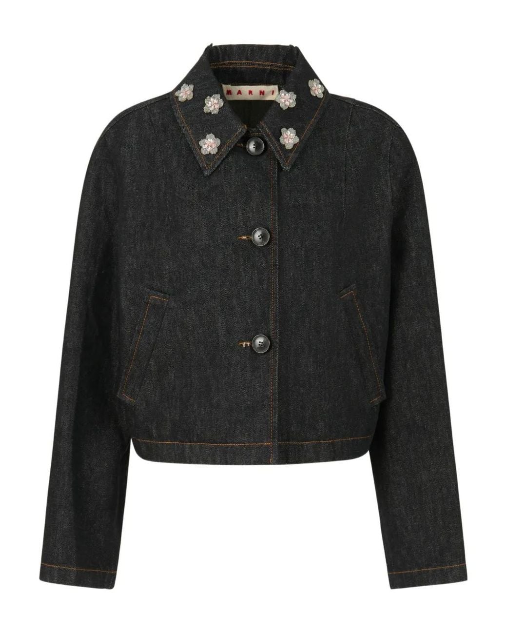 Marni Black Cotton Wove Jacket