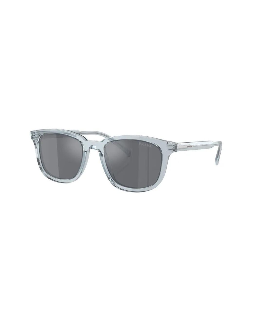 Prada Gray Prada Pr A21S Round Frame Sunglasses for men