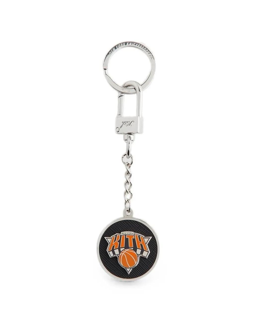 Kith White Logo-Print Keychain for men