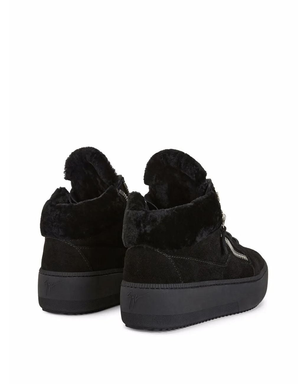 Giuseppe Zanotti Black Kriss Winter Sneakers