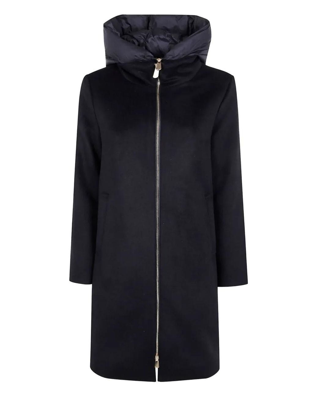 Seventy Blue Hooded Zip Coat