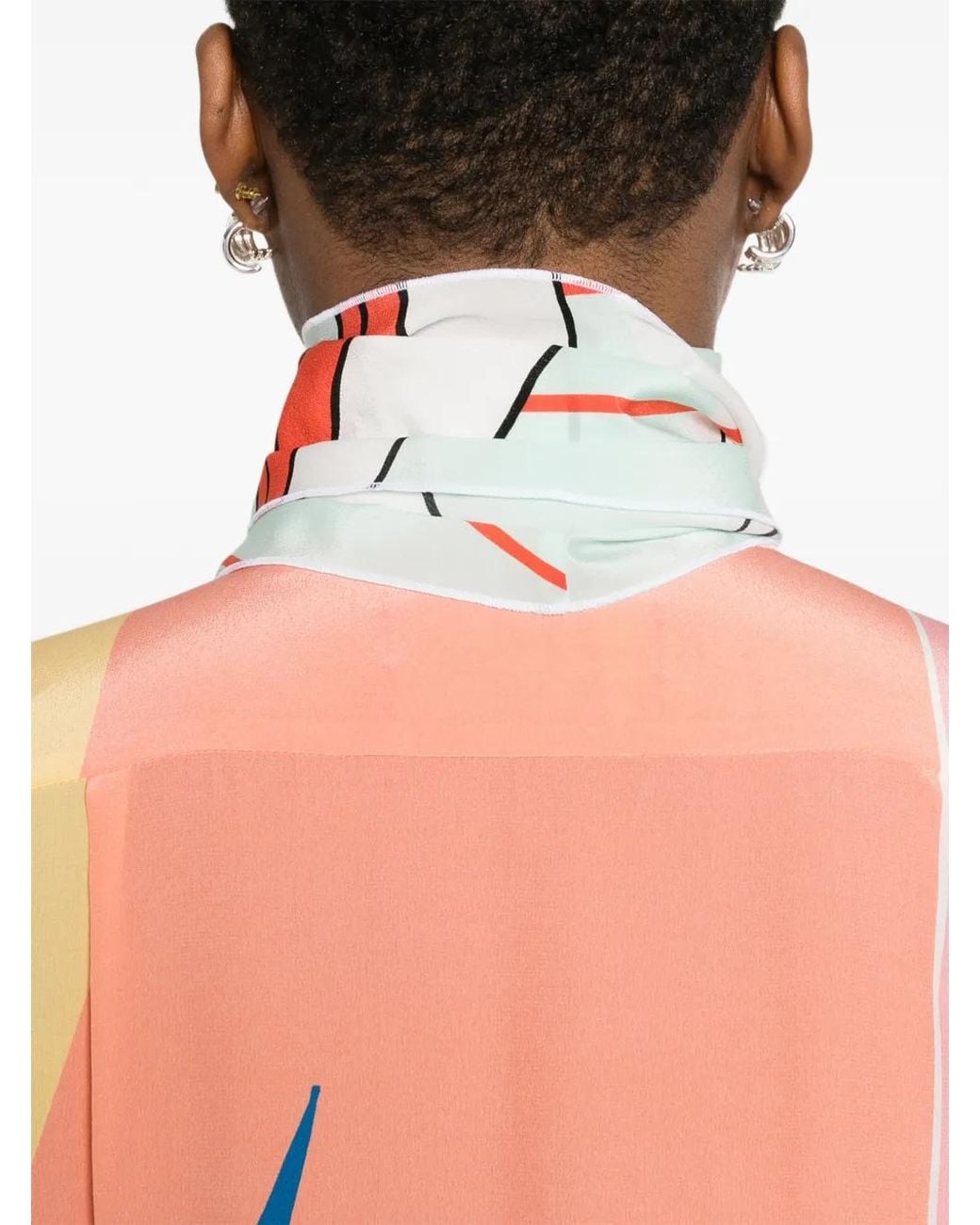 F.R.S For Restless Sleepers White Robe Imprimée À Coupe Longue