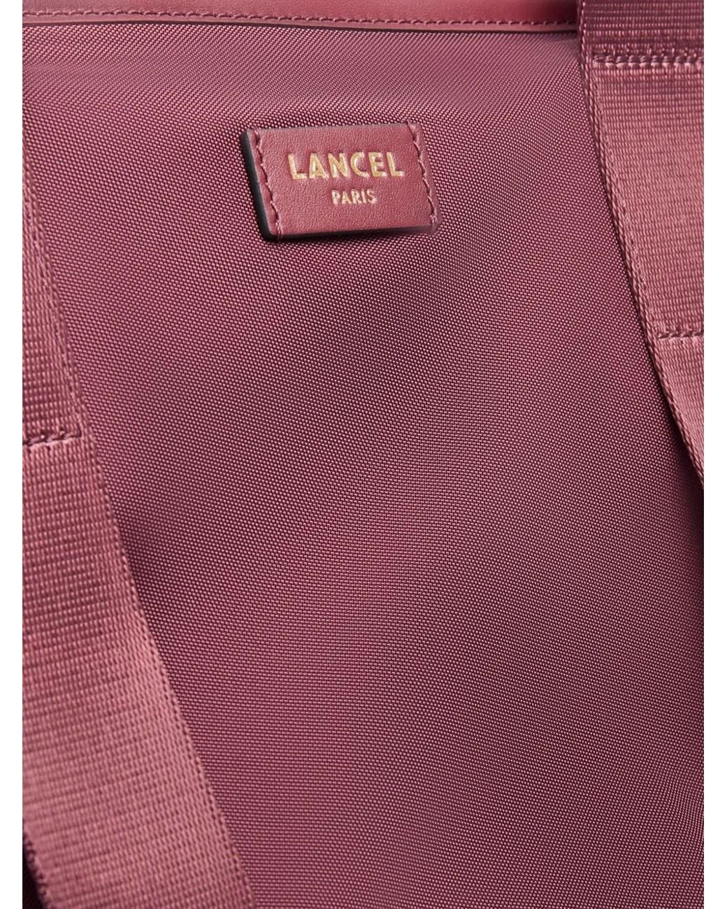 Lancel Purple Large Mistral Rollable Tote Bag
