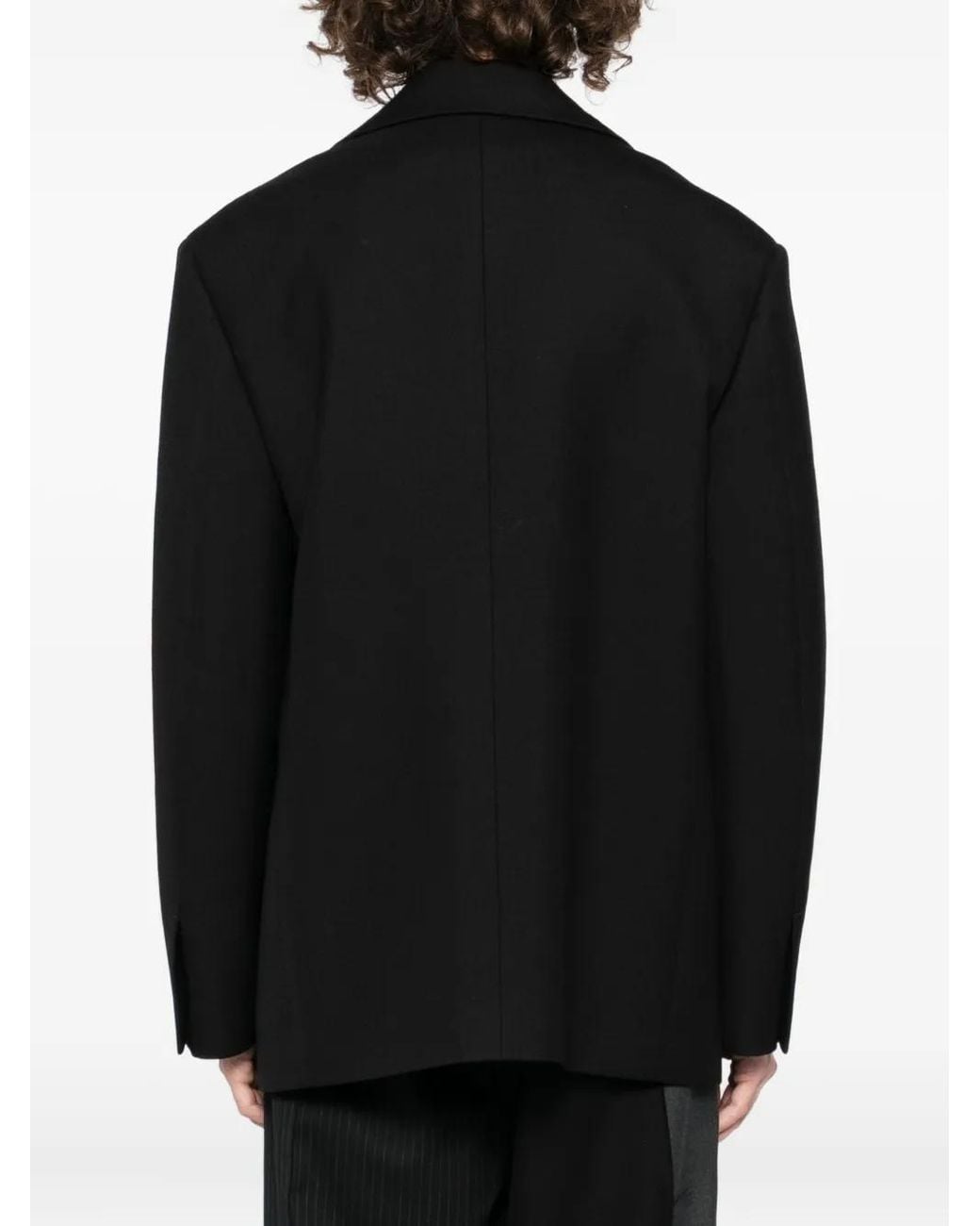 Jil Sander Black Single-Breasted Blazer for men