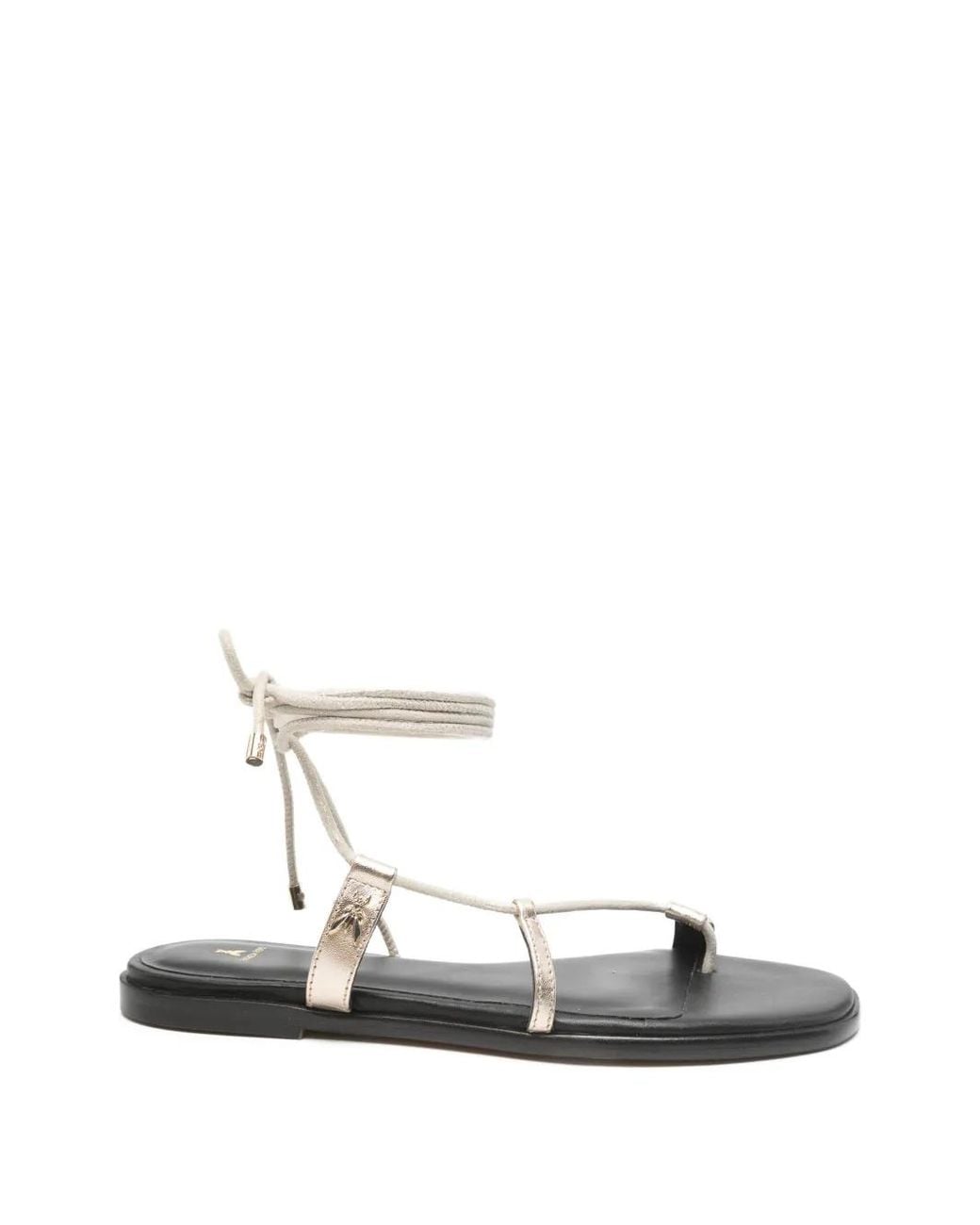 Patrizia Pepe White Leather Sandals