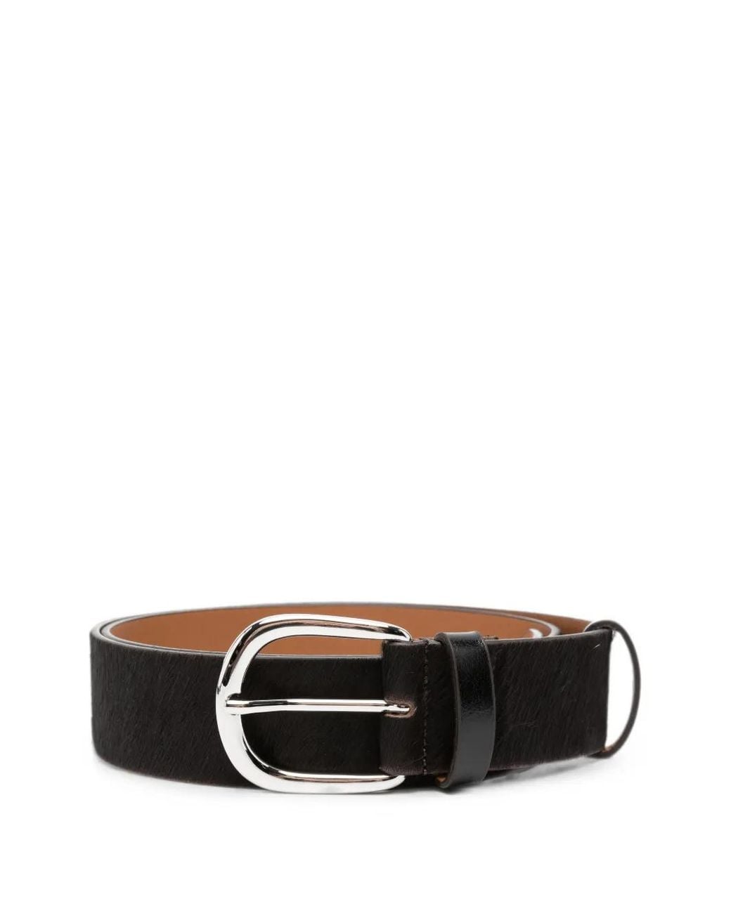 Alysi Black Leather Belt