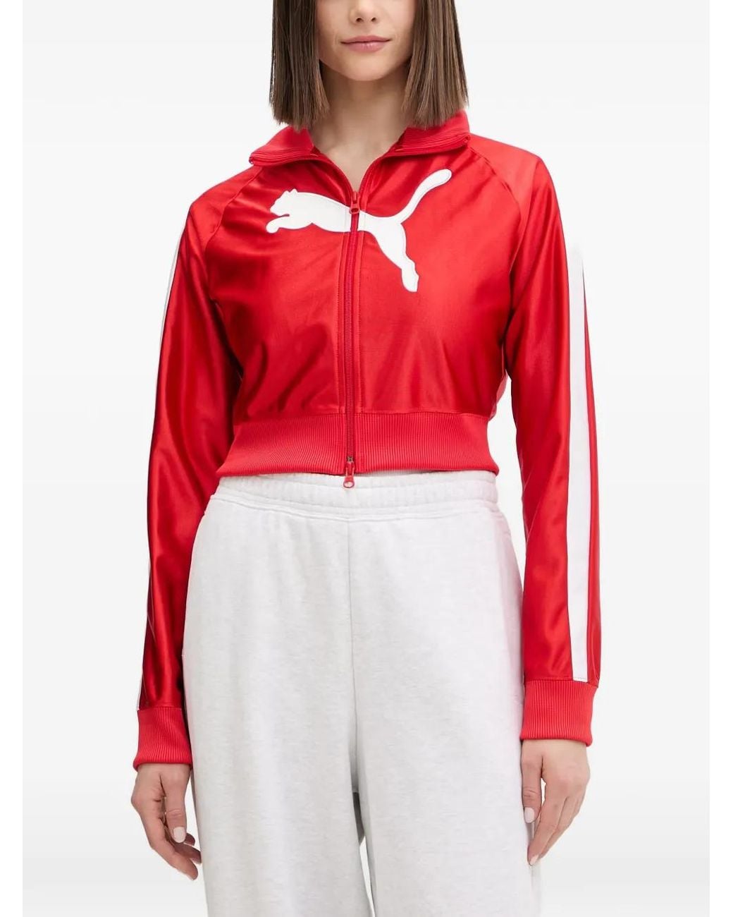 PUMA Red Future Archive T7 Cropped Track Jacket
