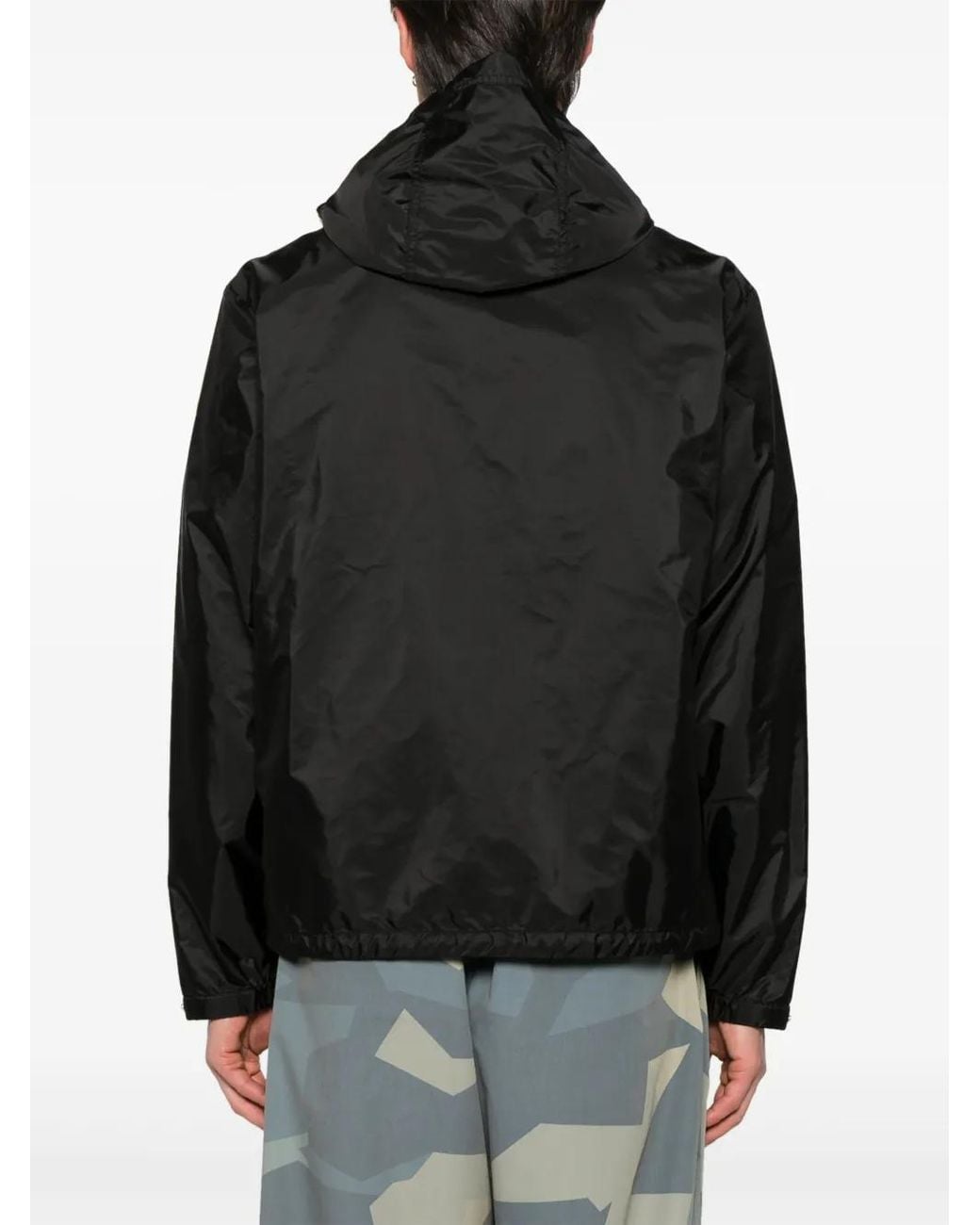 Moncler Black Remoray Zip, Cappuccio Giubbino for men