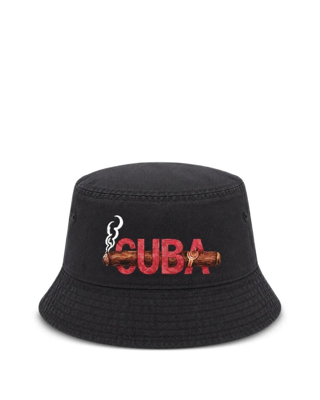 Melt Black Graphic-Print Bucket Hat